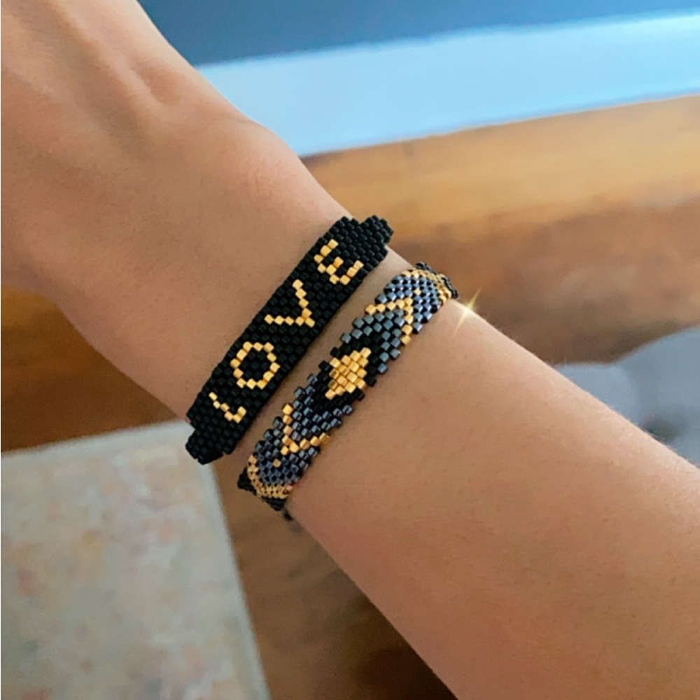 Handmade Gold/Silver Plated Love Bracelet - Picture 4 of 5